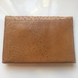 Bags - Vintage 70s tan ostrich clutch Bags - Vintage 70s tan ostrich clutch